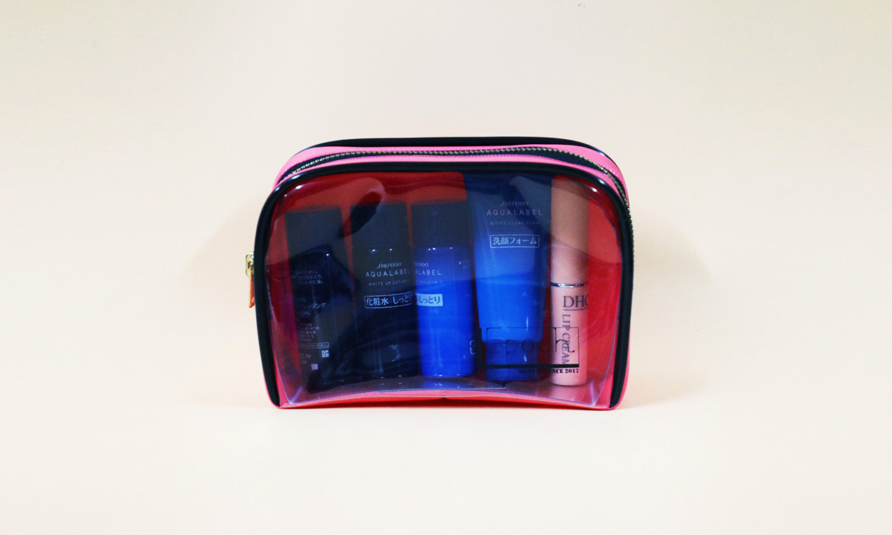 Cosmetic Pouch<br />
Cuboid Storage Bag<br />
PVC Storage Pouch (S)<br />
Transparent Toiletry Bag<br />
(ND-103)
