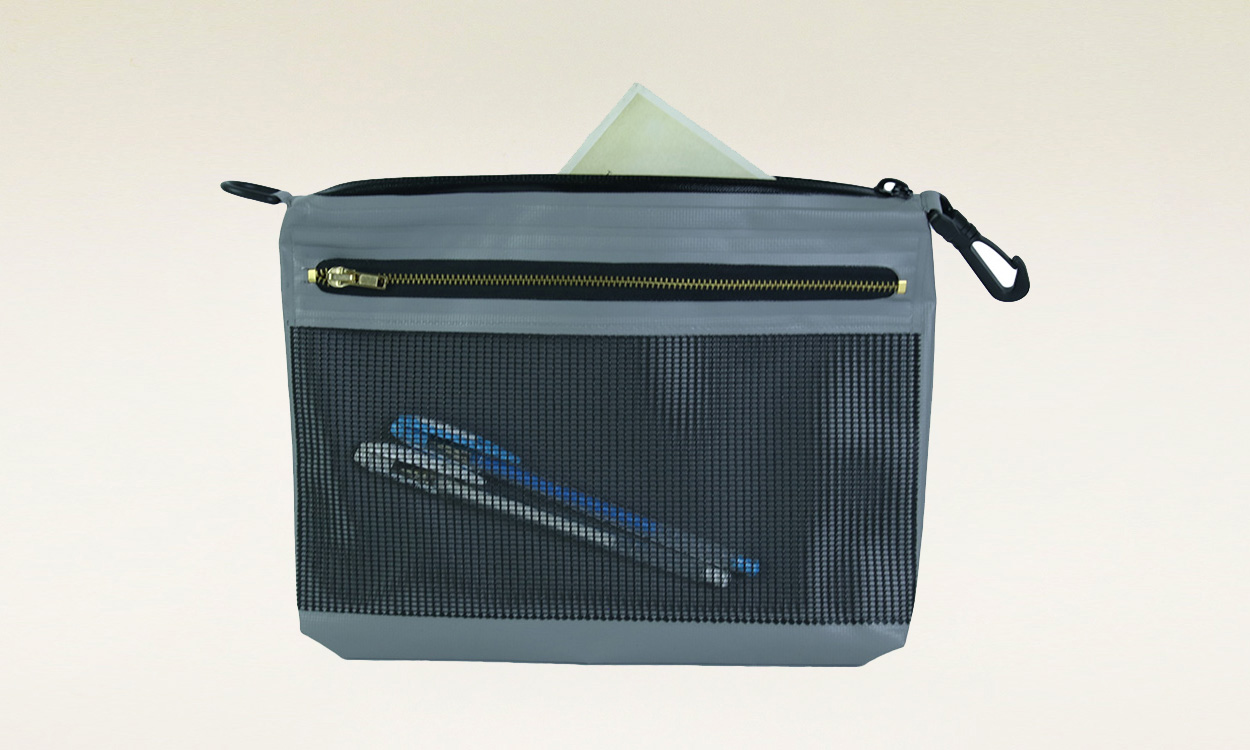 File Bag with Swivel Hook<br />
Stationery Storage Bag<br />
Multi-functional <br />
Layered Storage Pouch <br />
(ND-115)